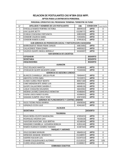 relacion de postulantes cas n°004-2016 mpp.