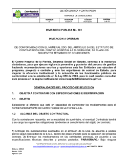 Terminos de condiciones - Hospital La Florida Nariño ESE