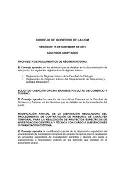15-12-2015 - Universidad Complutense de Madrid