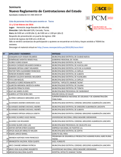 Nuevo Reglamento de Contrataciones del Estado