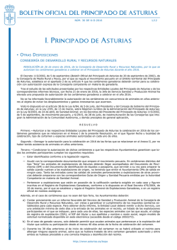 Bolet&iacute;n Oficial del Principado de Asturias