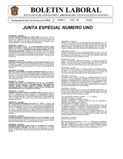 BOLETIN LABORAL - Junta Texcoco