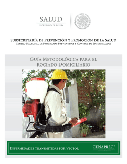 Guía Metodológica para el Rociado Domiciliario