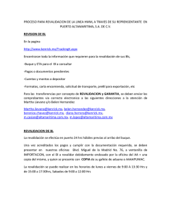 proceso para revalidacion de la linea hmm, a traves de su