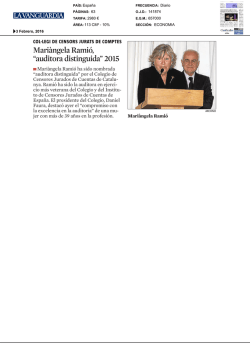 "auditora distinguida" 2015. La Vanguardia. 03-02
