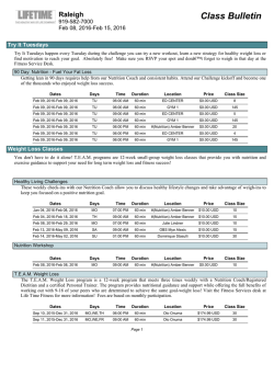 - Raleigh - Schedules