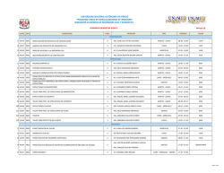 Horarios del semestre 2016-2