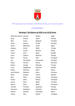 CATEGORÍA C - Castellnovo