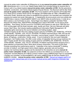manual de partes motor caterpillar c9 550