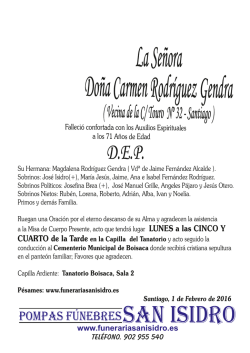 Carmen Rodríguez Gendra 1-2-2016 Santiago