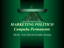 Investigación de mercados en el marketing político