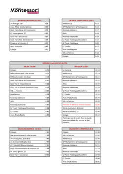 Rutas autobús curso 2015/16 en pdf - Colegio Montessori