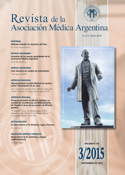 Nº 3 2015 - Asociación Médica Argentina