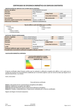 certificado de eficiencia energética de edificios existentes