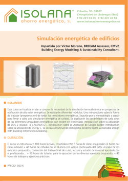 Simulación energética de edificios