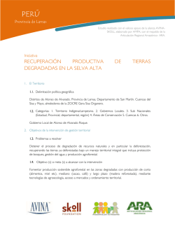 SOLUCIONES PRÁCTICAS - Gestión Territorial Sostenible en la