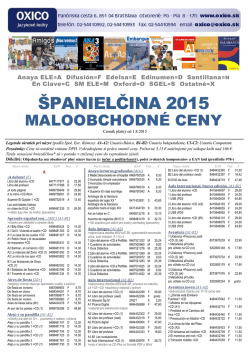 ŠPANIELČINA 2015