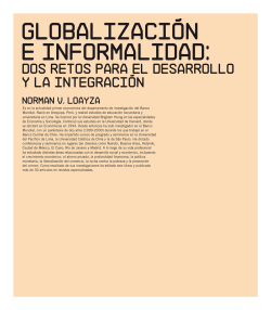 GLOBALización e informalidad: