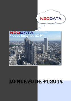 Precios Unitarios 2014