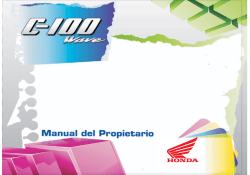 MANUAL HONDA C-100 WAVE
