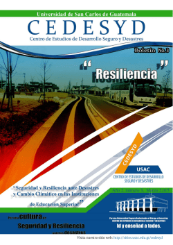 Boletín No. 03 CEDESYD - Biblioteca Virtual en Salud y Desastres
