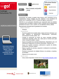 Catálogo Soluciones TIC AGROALIMENTARIO