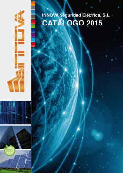 Catálogo 2015 - INNOVA Seguridad Electrica