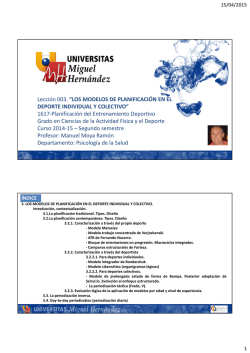tema 3. modelos definitivo - Planificaci&oacute;n del entrenamiento