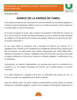 Boletín No 10 - Unión Nacional de Gobiernos Locales