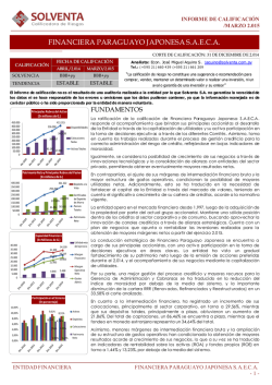 FINANCIERA PARAGUAYO JAPONESA S.A.E.C.A.