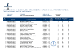 CFGS Guía, información y asistencia turística