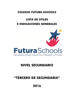 nivel secundario “tercero de secundaria” 2016