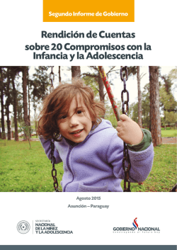 Rendición de Cuentas sobre 20 Compromisos con la Infancia y la