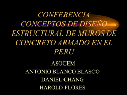Diseño Estructural de Muros de Concreto Armado en el