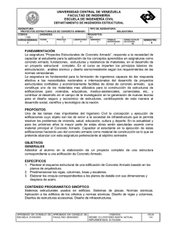 OBJETIVOS GENERALES - Universidad Central de Venezuela
