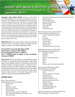 DISEÑO WEB, MÓVIL Y APPS IOS (IPHONE