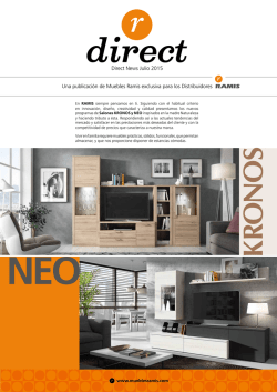 Una publicación de Muebles Ramis exclusiva para los