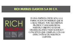 RICH MUEBLES CLASICOS S.A DE C.V.