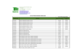 LISTA DE PRECIOS MUEBLES ASENJO 2015