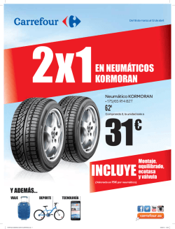 2x1EN NEUMÁTICOS KORMORAN
