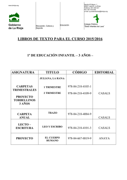 libros de texto de todos los cursos 2015-2016