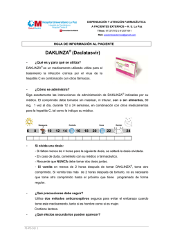 FI-PE-36. Folleto DAKLINZA _Daclatasvir_ feb-15