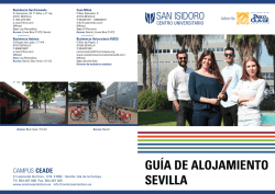alojamiento - Centro Universitario SAN ISIDORO. Sevilla