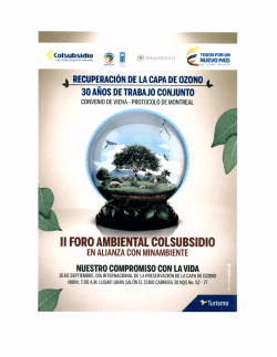 II FORO AMBIENTAL COLSUBSIDIO