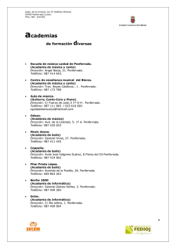 Academias de Formación 2015