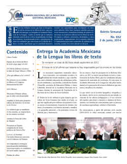 Editorial Contenido Entrega la Academia Mexicana de la