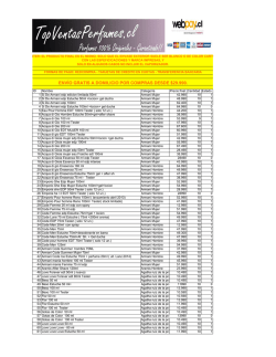 Lista de Precios - Top Ventas Perfumes