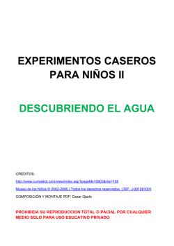 experimentos caseros para niños ii descubriendo