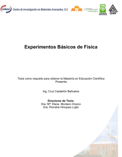 Experimentos Básicos de Física