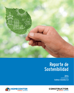 Reporte de Sostenibilidad 2014 Sodimac